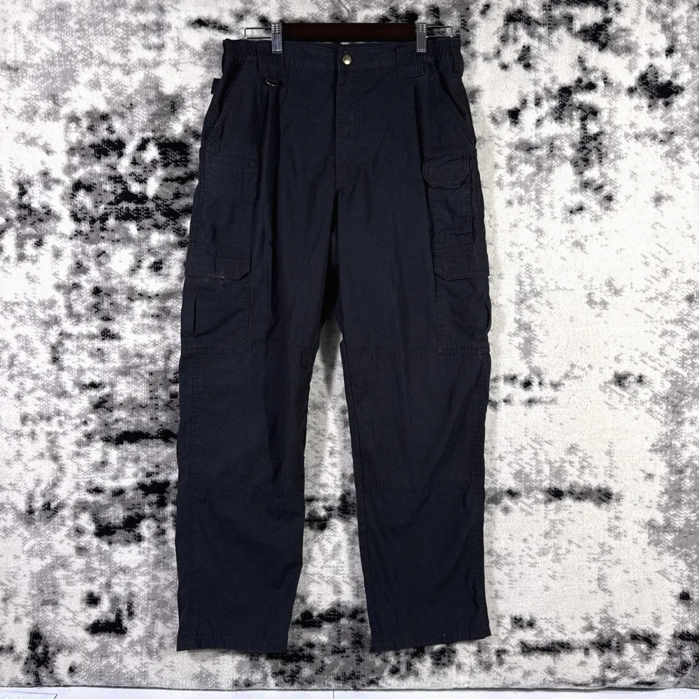 5.11 Tactical Pants Mens‎ Size 34x34 Black Ripstop Cargo Tactical Utility Duty